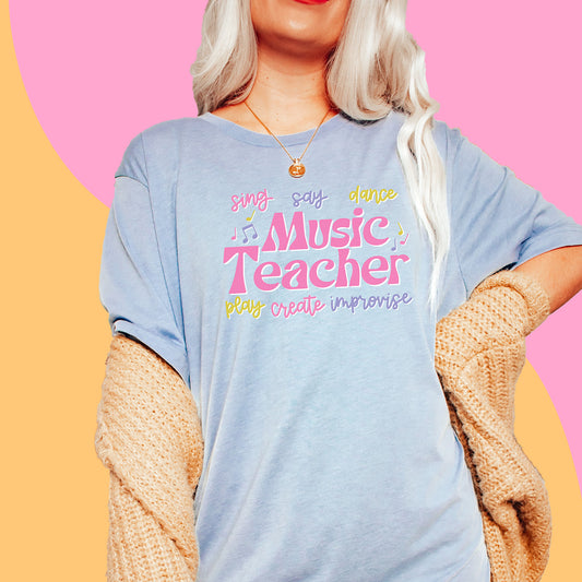 music teacher t-shirt