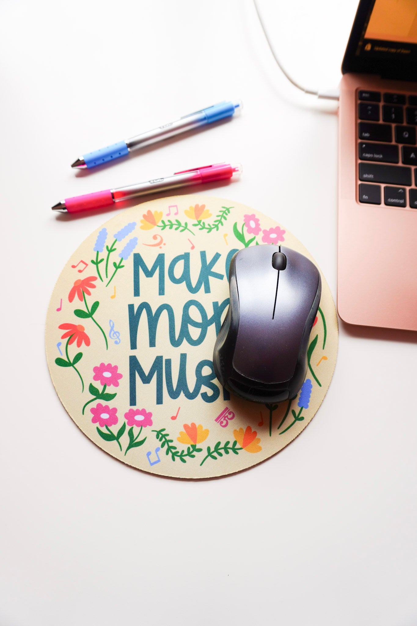 Make More Music Wildflower Mouse Pad