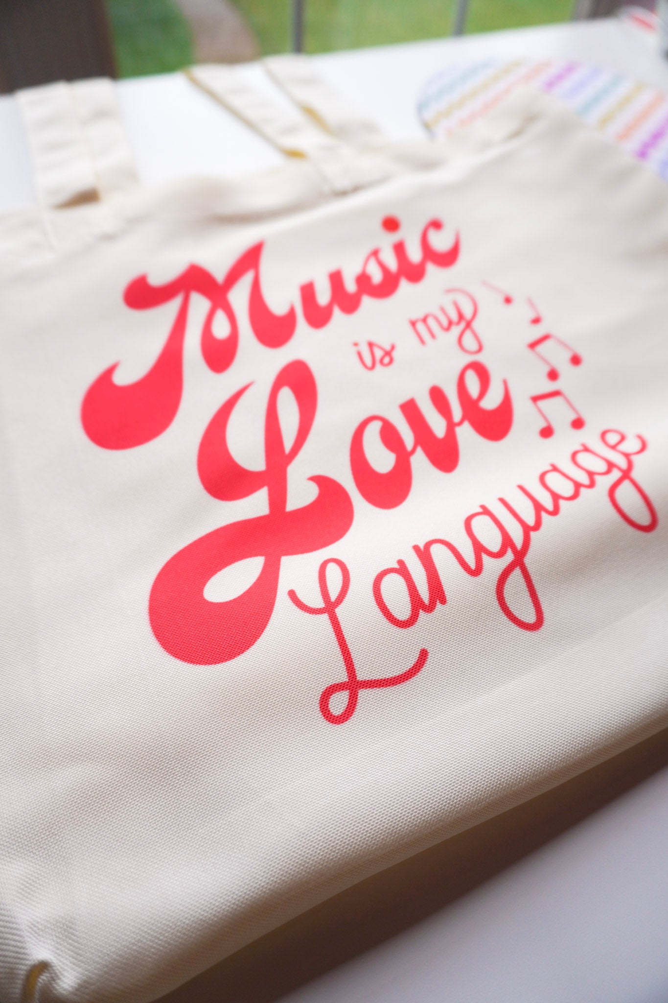 Music is My Love Language Tote Bag