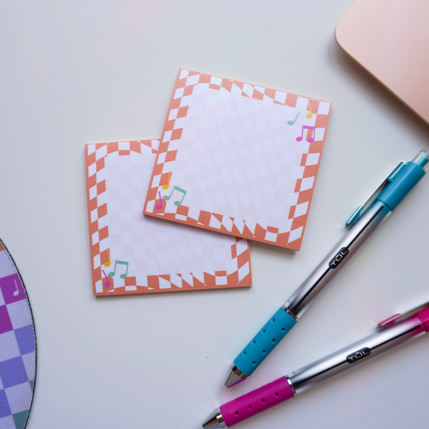 Orange Musical Sticky Notes