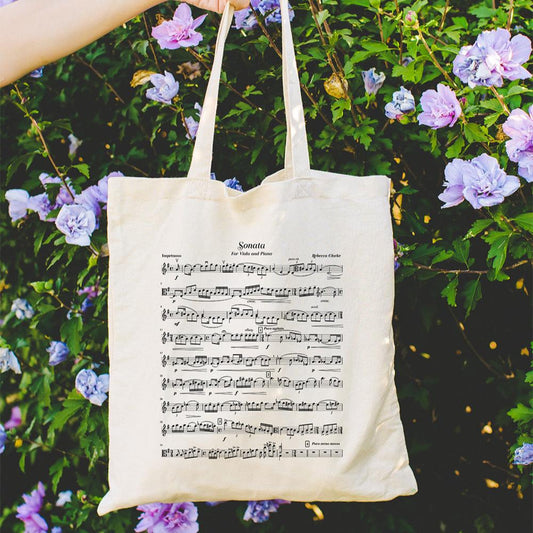 rebecca clarke viola sonata viola tote bag