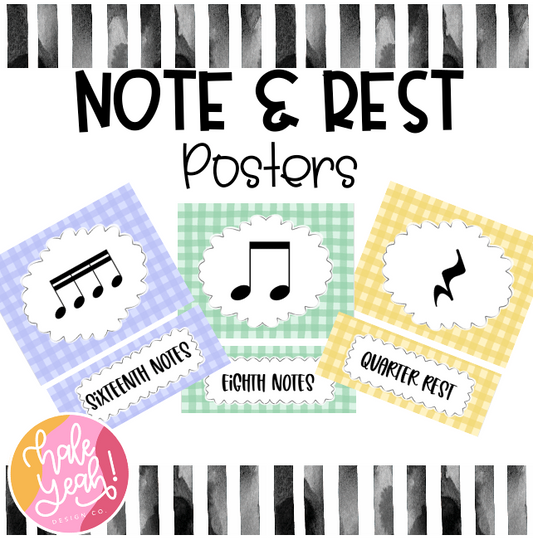 Rhythm Posters - Gingham - Digital Download