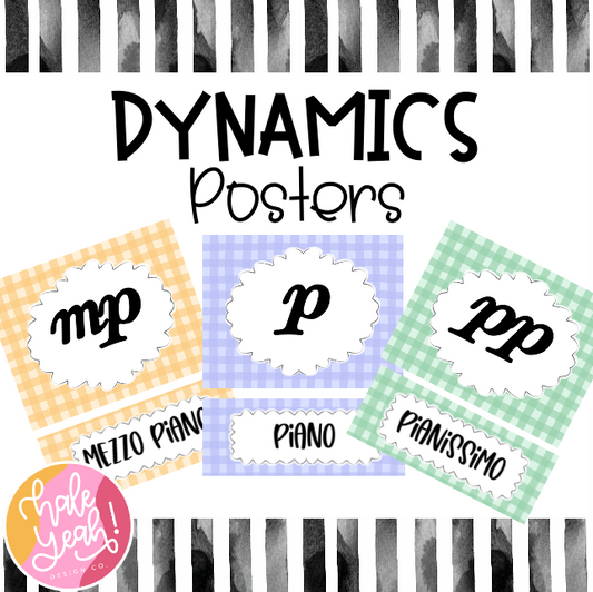 Dynamcis Posters - Gingham - Digital Download