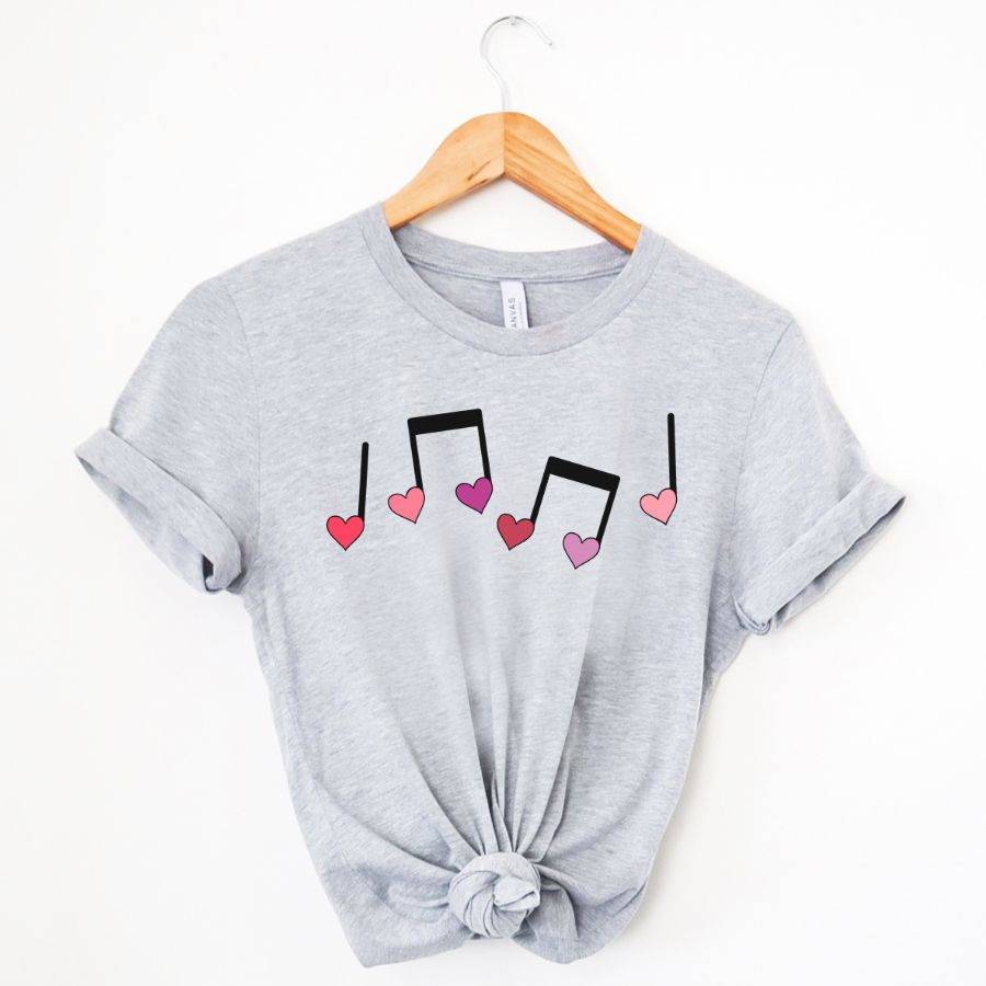 valentines music teacher shirt