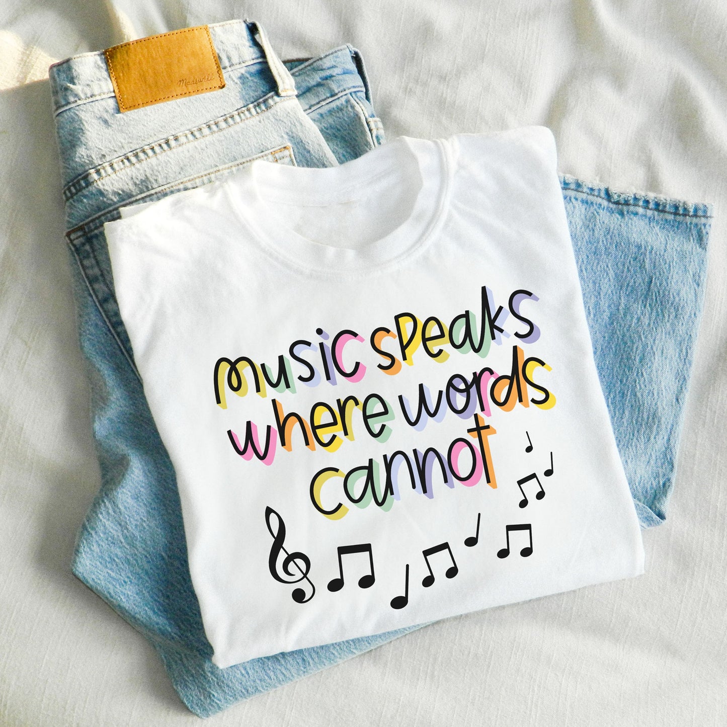 Music Speaks Where Words Cannot Shirt