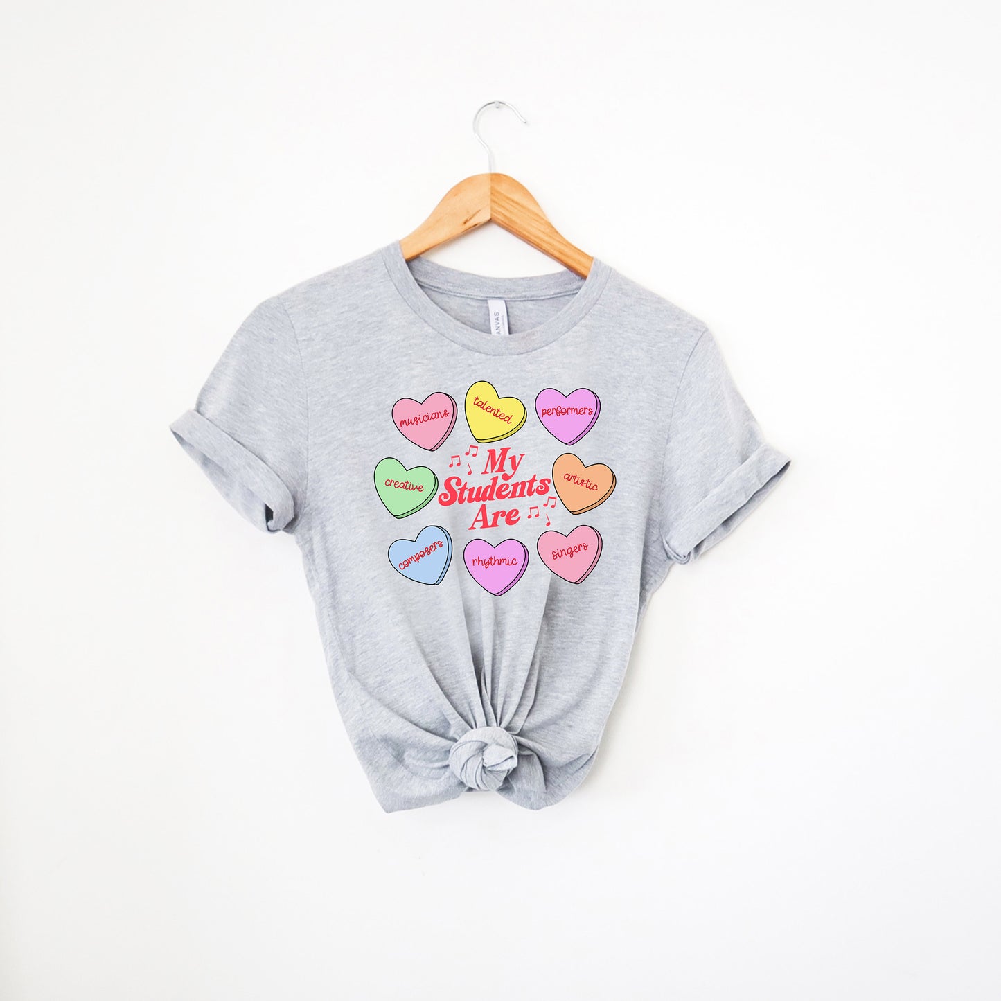 My Students Are My Valentines Music Teacher Shirt