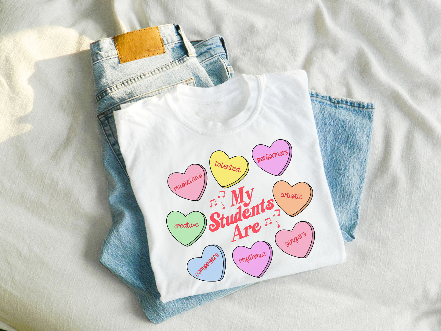 My Students Are My Valentines Music Teacher Shirt