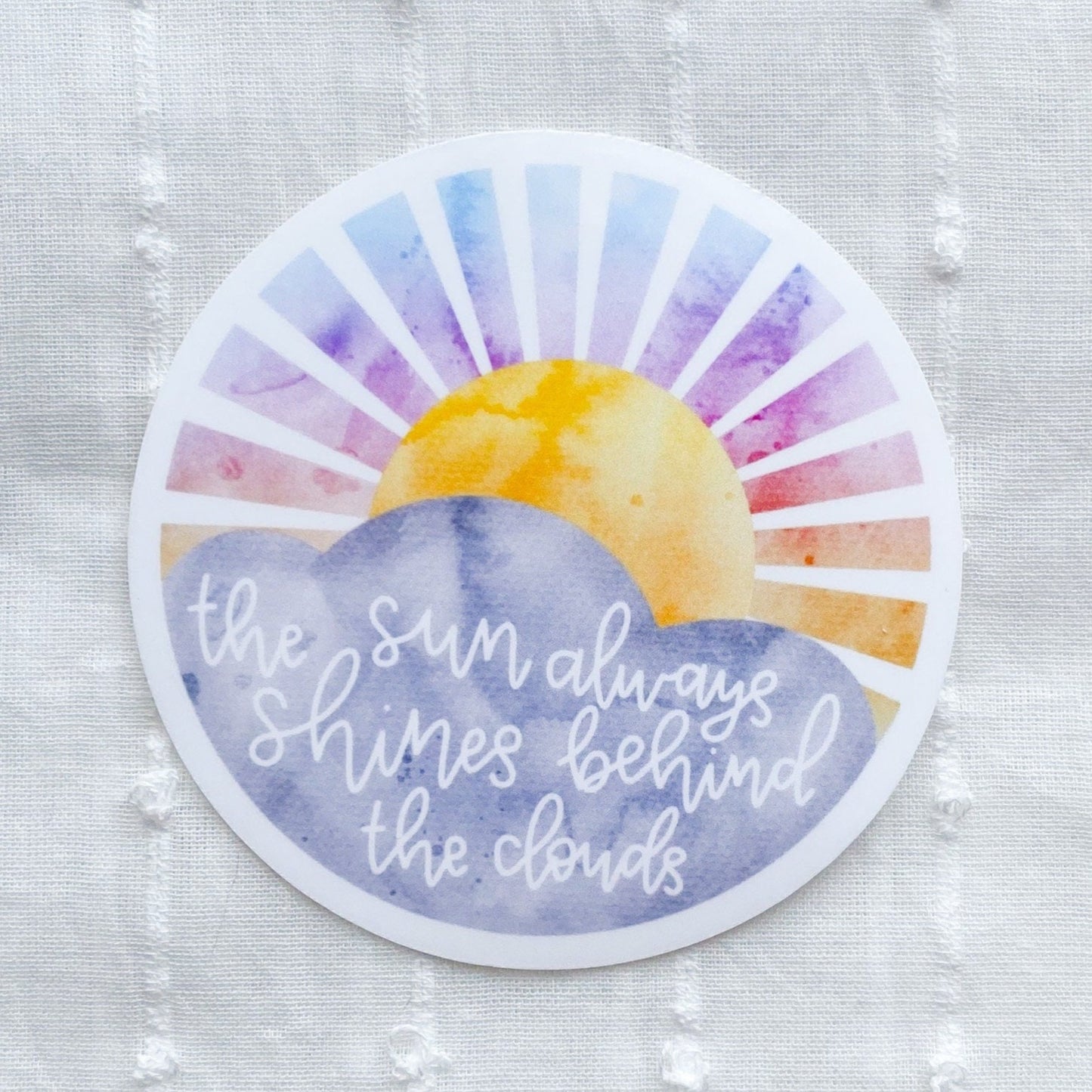 inpirational sun sticker