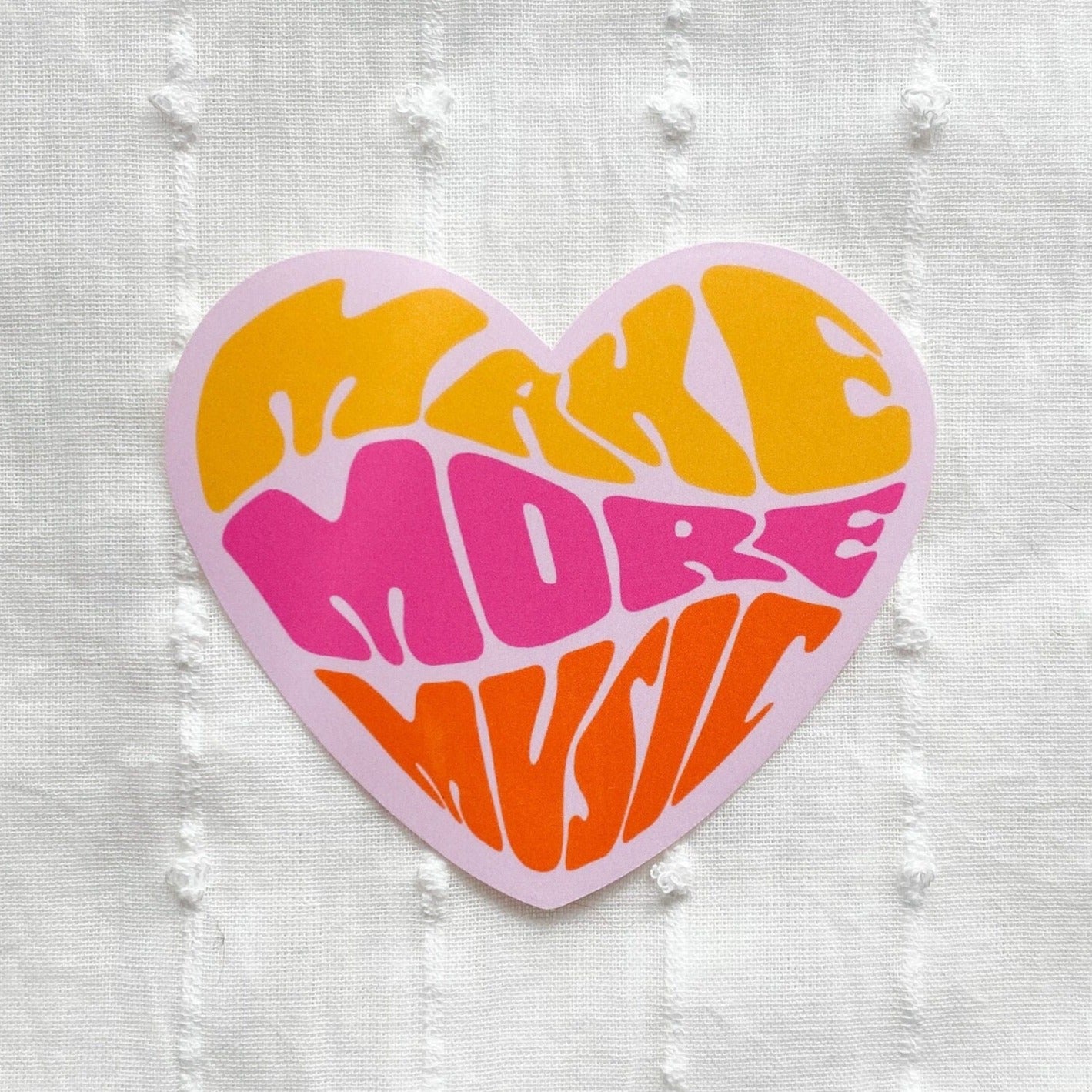 Make More Music Retro Sticker