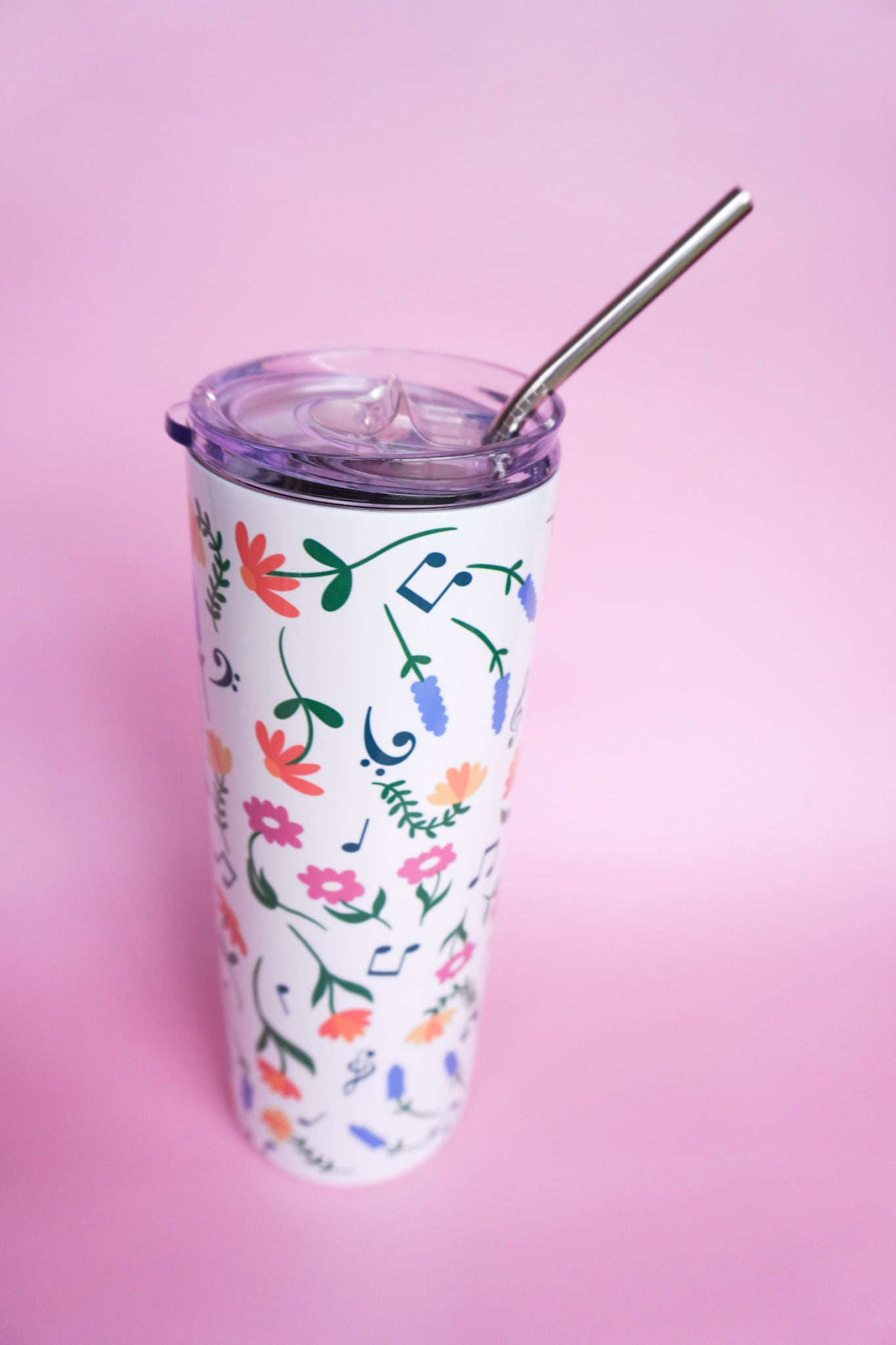 Wildflower Music Note Tumbler 20 oz