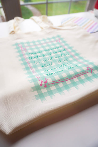 Music Expresses That Which Cannot Be Said Tote Bag