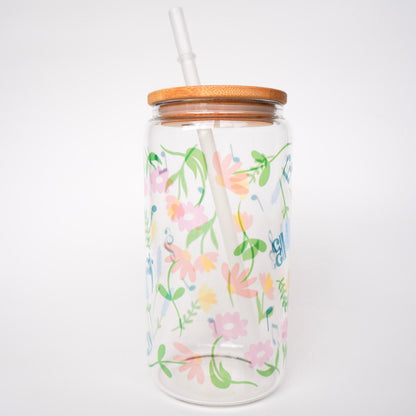 wildflower musical coffee glass