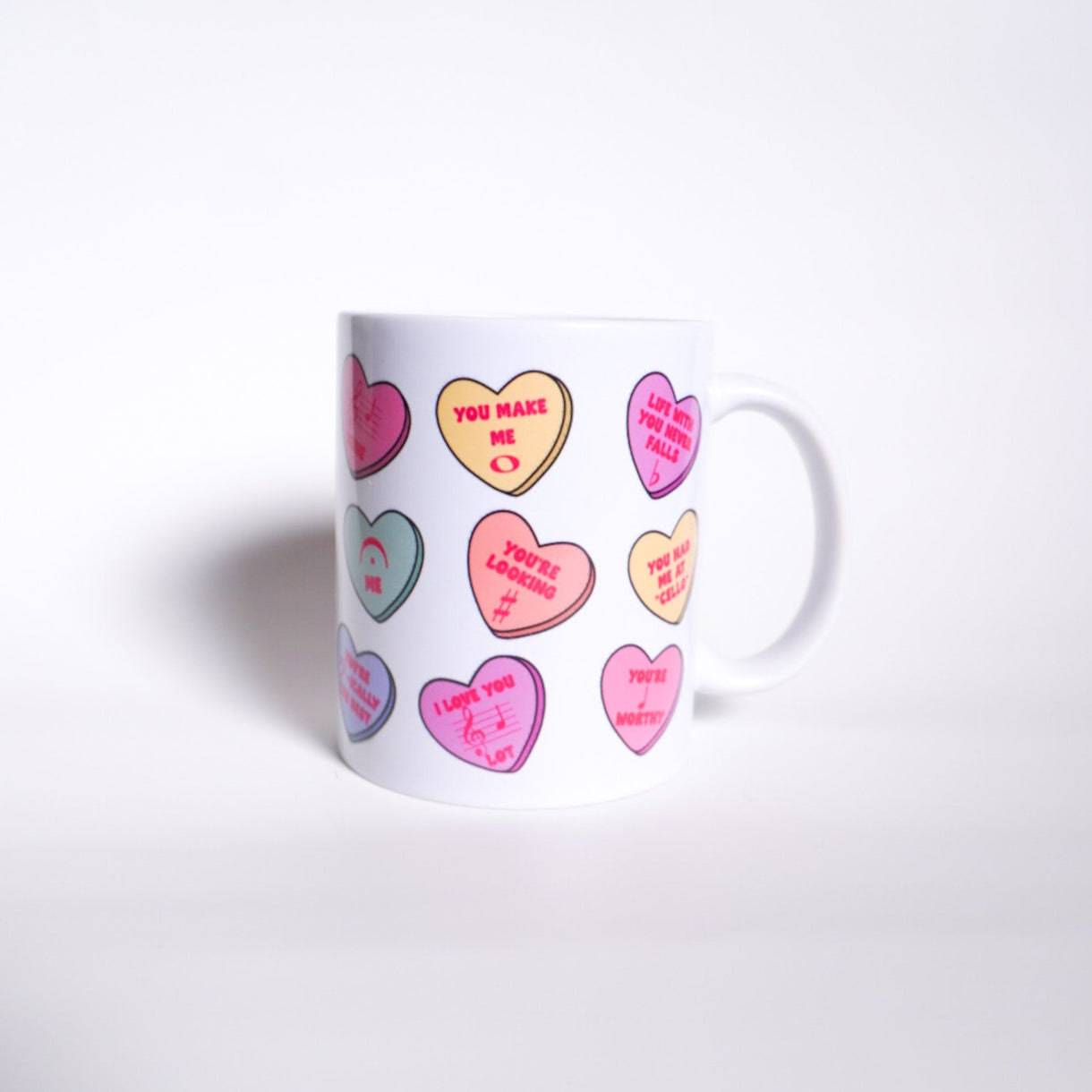 Valentine's music teacher mug