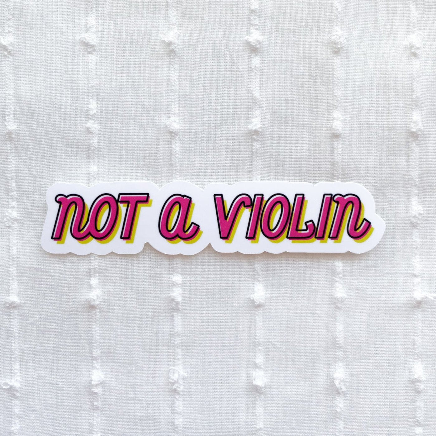 not a violin sticker. sticker for viola players