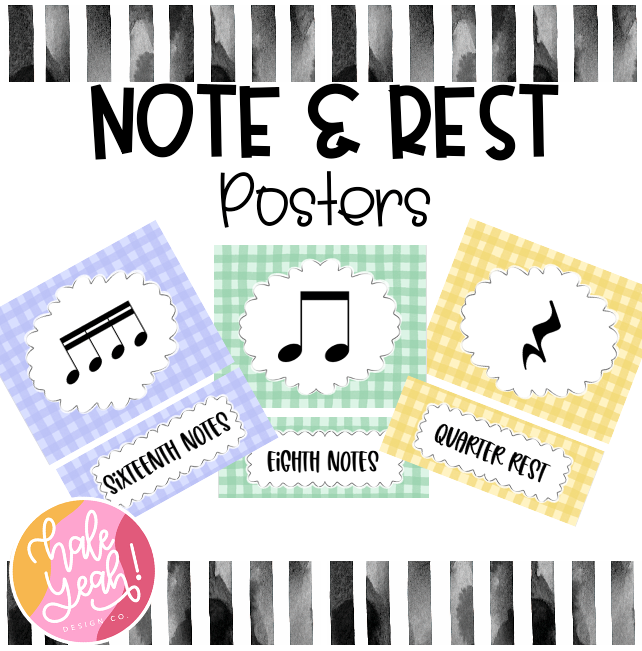 Rhythm Posters - Gingham - Digital Download