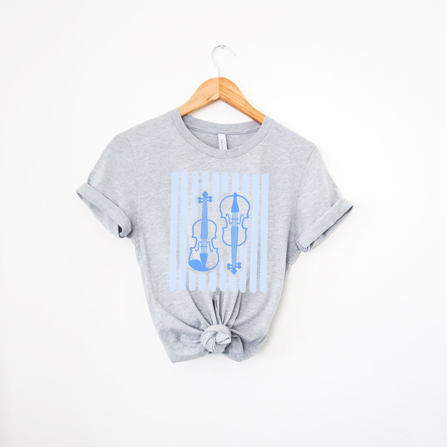 Striped Violin and Cello Orchestra Shirt