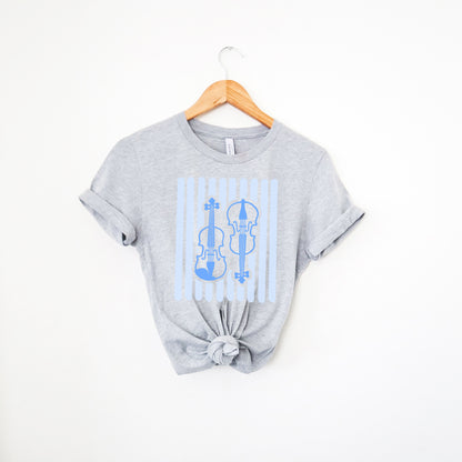 Striped Violin and Cello Orchestra Shirt
