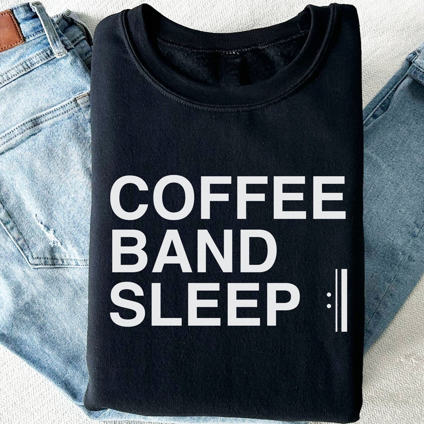 Coffee Band Sleep Repeat Shirt