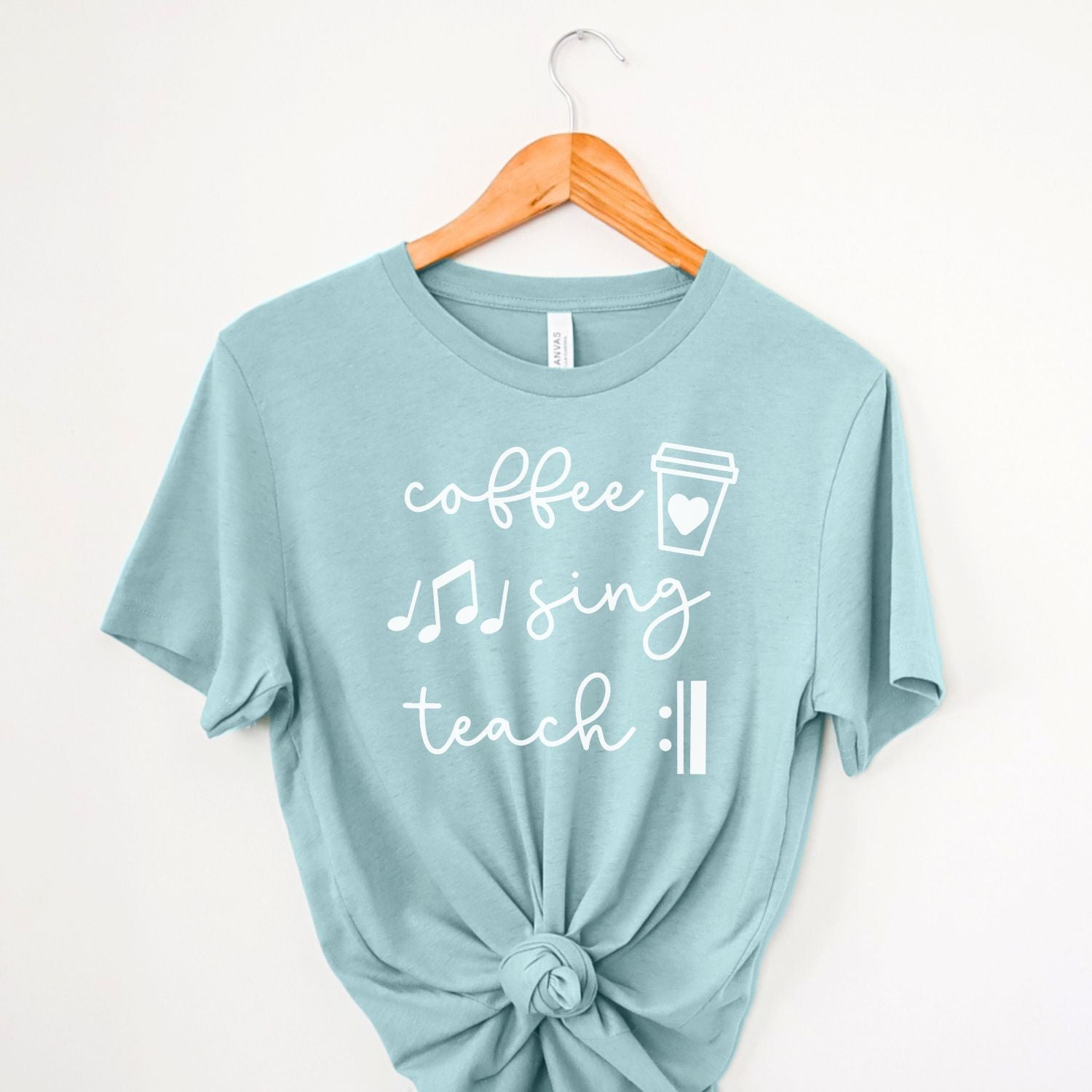 coffee sing teach music teacher shirt