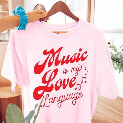 music is my love language shirt