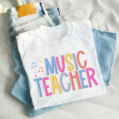 Bright Music Teacher T-Shirt